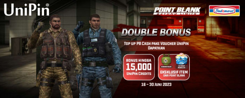 DOUBLE BONUS – Dapatkan Bonus Hingga 15,000 + Item Eksklusif dari Point Blank